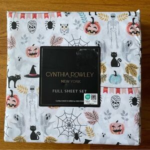 Cynthia Rowley Full 4 piece sheet  set Halloween theme